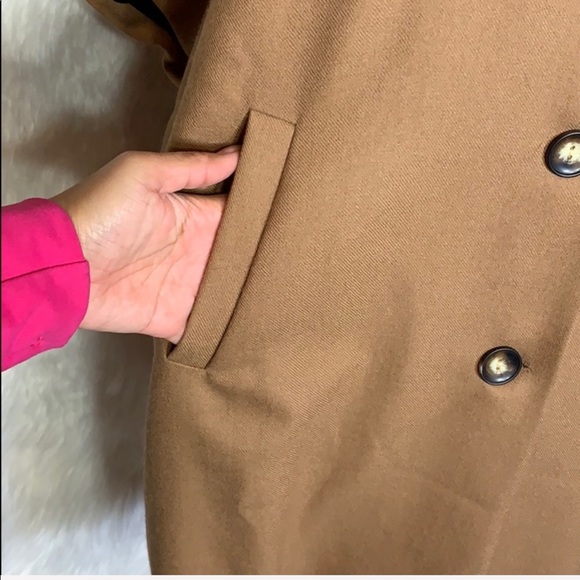 Anthropologie Amour Vert Camel Regina Wool Capelet - Picture 6 of 8